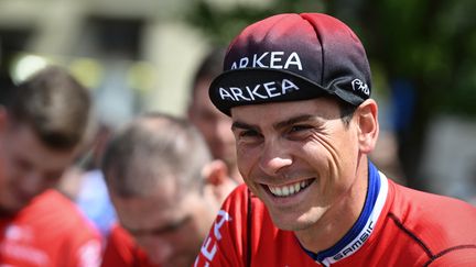 Warren Barguil (Arkéa Samsic), sur le Critérium du Dauphiné le 9 juin 2022. (DAVID STOCKMAN / BELGA MAG via AFP)