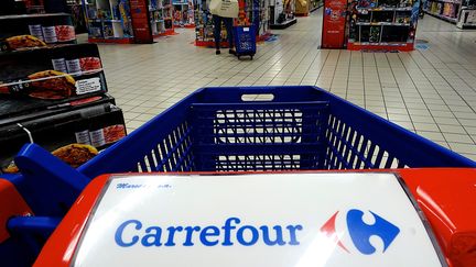 Un magasin Carrefour, le 20 décembre 2023. (PATRICK LEFEVRE / MAXPPP)