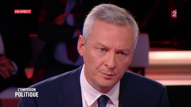 Bruno Le Maire face à une femme au chômage