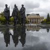 Une statue de Lénine, à&nbsp;Novossibirsk, en Sibérie, où vivait Alexeï avant de partir de Russie. (MICHAEL RUNKEL / ROBERT HARDING / AFP)