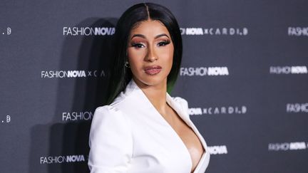 La rappeuse américaine Cardi B à Los Angeles le 8 mai 2019, lors de la soirée de lancement de la collection Fashion Nova en collaboration avec Cardi B.&nbsp; (IMAGE PRESS AGENCY / NURPHOTO)