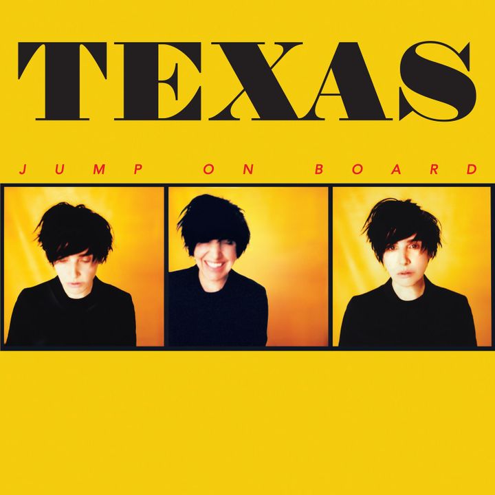 Pochette du neuvième album de Texas, "Jump On Board".
