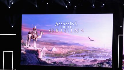 Le jeu "Assassins Creed Origins" édité par Ubisoft (présenté ici avec les consoles X-Box) en juoin 2017 : photo d'illustration.
 (CHRISTIAN PETERSEN / GETTY IMAGES NORTH AMERICA / AFP)