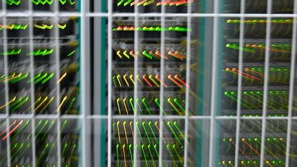 A data center belonging to SFR near Rennes on December 20, 2020 (DAMIEN MEYER / AFP)