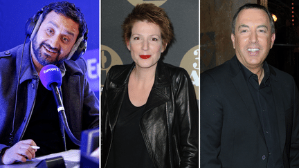 Les animateurs Cyril Hanouna, Natacha Polony, et Jean-Marc Morandini. (SIPA)