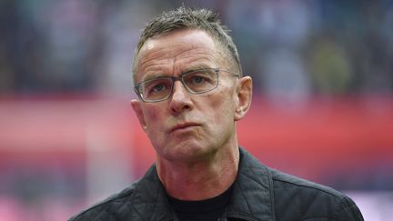 Depuis lundi 29 novembre, Ralf Rangnick&nbsp;est officiellement le nouveau coach par intérim de Manchester United. (FRANK HOERMANN/SVEN SIMON / AFP)