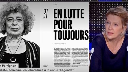 Judith Perrignon parle d'Angela Davis. (FRANCEINFO)