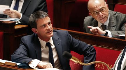 Le Premier ministre, Manuel Valls, lors des questions au gouvernement &agrave; l'Assembl&eacute;e nationale, le 19 mai 2015. ( CHARLES PLATIAU / REUTERS)