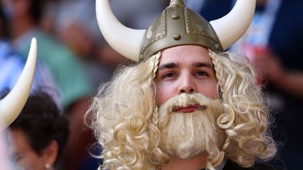 Et qui dit Islande dit supporters grimés en Viking. Sobre et efficace. Hu !&nbsp; (MLADEN ANTONOV / AFP)