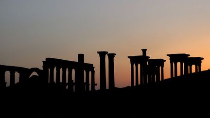 Palmyre : le tetrapylon et la grande colonnade (16 mai 2016)
 (Manuel Cohen / AFP)