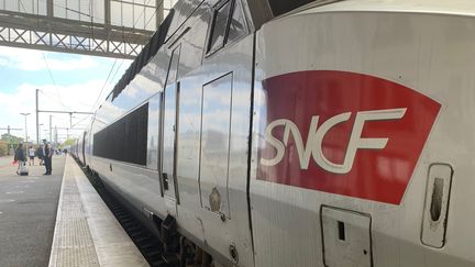 Le passager qui a refusé de porter le masque dans le TGV a&nbsp;finalement été débarqué en gare du Creusot (Saône-et-Loire). (AUR?LIE AUDUREAU / MAXPPP)