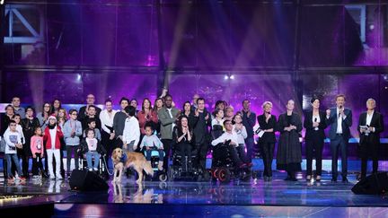 La soirée du Téléthon, organisée par France Télévisions en 2019. (GILLES GUSTINE / FRANCE TELEVISIONS / AFP)