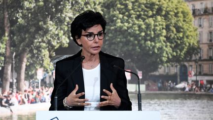 Rachida Dati, le 3 juillet 2020, à l'Hotel de ville de Paris. (BERTRAND GUAY / AFP)