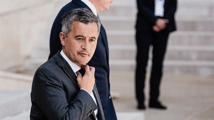 Gérald Darmanin à l'Elysée (Paris), 16 juillet 2024. (MAXIME GRUSS / AFP)