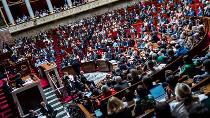 L'Assemblée nationale, le 19 juillet 2022 à Paris. (XOSE BOUZAS / HANS LUCAS / AFP)