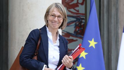 La ministre de la Culture Françoise Nyssen quitte l'Elysée, à Paris, le 30 mai 2018. (LUDOVIC MARIN / AFP)