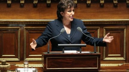 La ministre de la Santé Roselyne Bachelot défend le projet de loi de réforme de l'hôpital, au Sénat, le 12 mai 2009. (AFP - Jacques Demarthon)