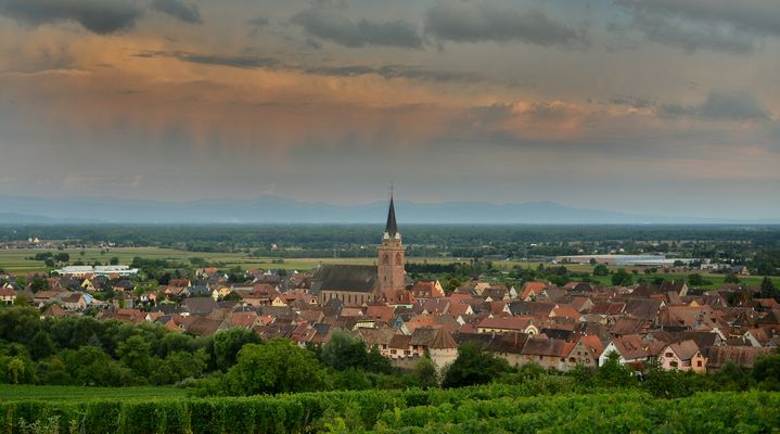 Le village de Bergheim dans le Haut-Rhin. (PICASA)