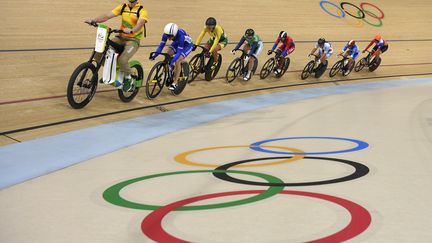 L'épreuve de cyclisme sur piste féminin le 13 août à Rio. (ERIC FEFERBERG / AFP)