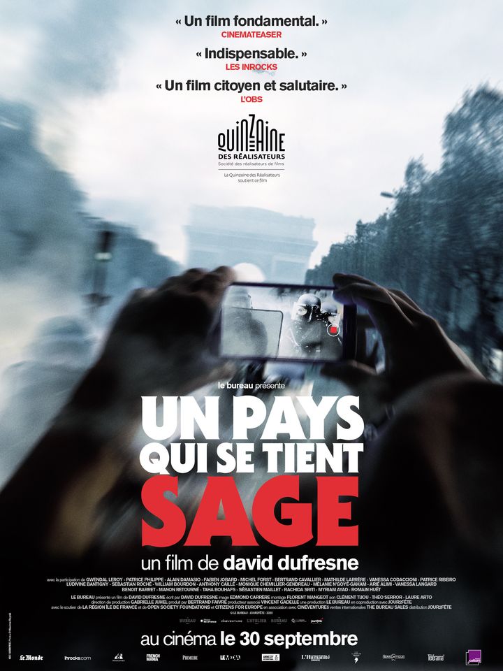 L'affiche française d'"Un pays qui se tient sage", documentaire de David Dufresne. (JOUR2FETE)