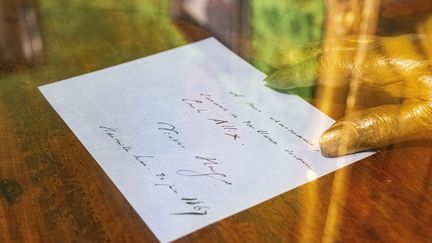 Un manuscrit de Victor Hugo. Photo d'illustration.&nbsp; (GARDEL BERTRAND / HEMIS.FR / HEMIS.FR)