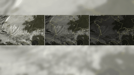 Le ciel de France s'assombrit au passage d'une &eacute;clipse solaire, le 20 mars 2015. (SAT24.COM/EUMETSAT)