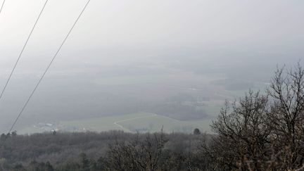 La vall&eacute;e de la Bresse "vue" du Mont Julyn &agrave; Ceyzeriat (Ain). (  MAXPPP)