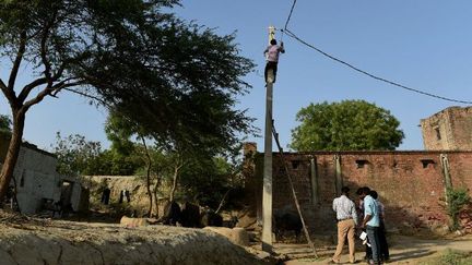 Le Premier ministre Narendra Modi l'a promis le 15 août 2015. En trois ans, toute l'Inde doit être électrifiée. (Money Sharma/AFP)