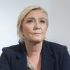 La candidate du Rassemblement national, Marine Le Pen, lors d'une conférence de presse, le 28 septembre 2021 à Paris.&nbsp; (MAXPPP)