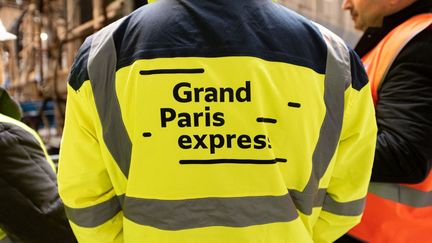 Cinq personnes sont mortes sur le chantier du Grand Paris express depuis le début du chantier en 2020. (photo d'illustration) (ARNAUD PAILLARD / HANS LUCAS / AFP)