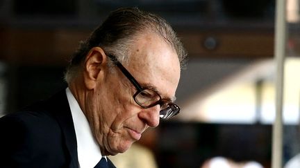 Carlos Nuzman lors d'un interrogatoire, le 22 août 2018, à Rio de Janeiro (Brésil). (FABIO MOTTA / ESTADAO CONTEUDO)