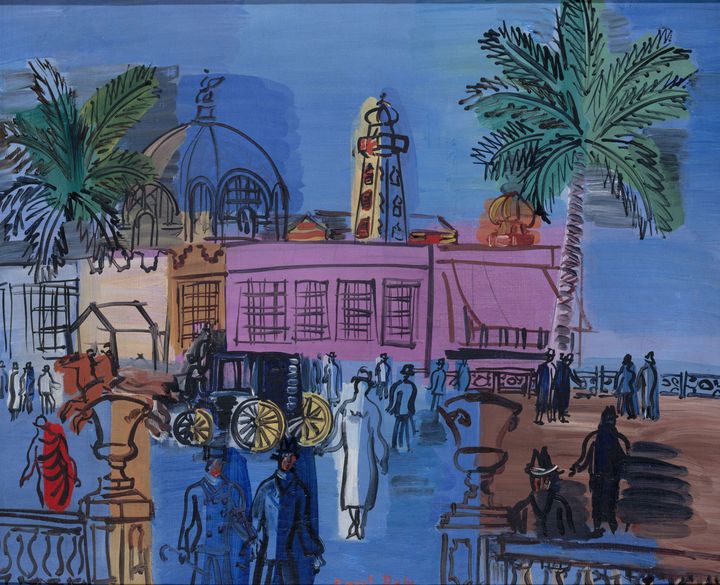 Raoul Dufy, "La jetée-promenade à Nice", vers 1926, Musée d'Art moderne de Paris, Legs du docteur Maurice Girardin&nbsp; en 1953 (photo : Paris Musées / Musée d'Art Moderne, © Adagp, Paris, 2022)