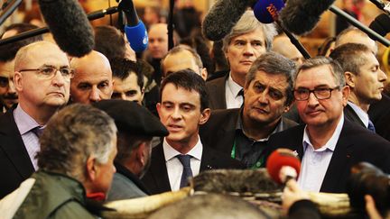 &nbsp; (Le Premier ministre, Manuel Valls, en visite ce lundi au Salon de l'agriculture à Paris © MaxPPP)