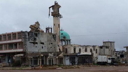 &nbsp; (Près de Deraa dans le sud, Cheikh Miskine a été reprise en janvier par l'armée loyaliste avec l'aviation russe © RF/ Valérie Crova)