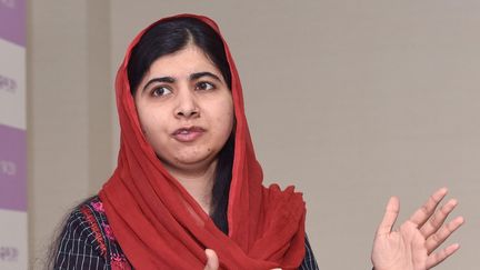 La prix Nobel de la paix 2014,&nbsp;Malala Yousafzai, lors d'une interview à Tokyo (Japon), le 24 mars 2019. (KANSHIRO SONODA / YOMIURI / AFP)