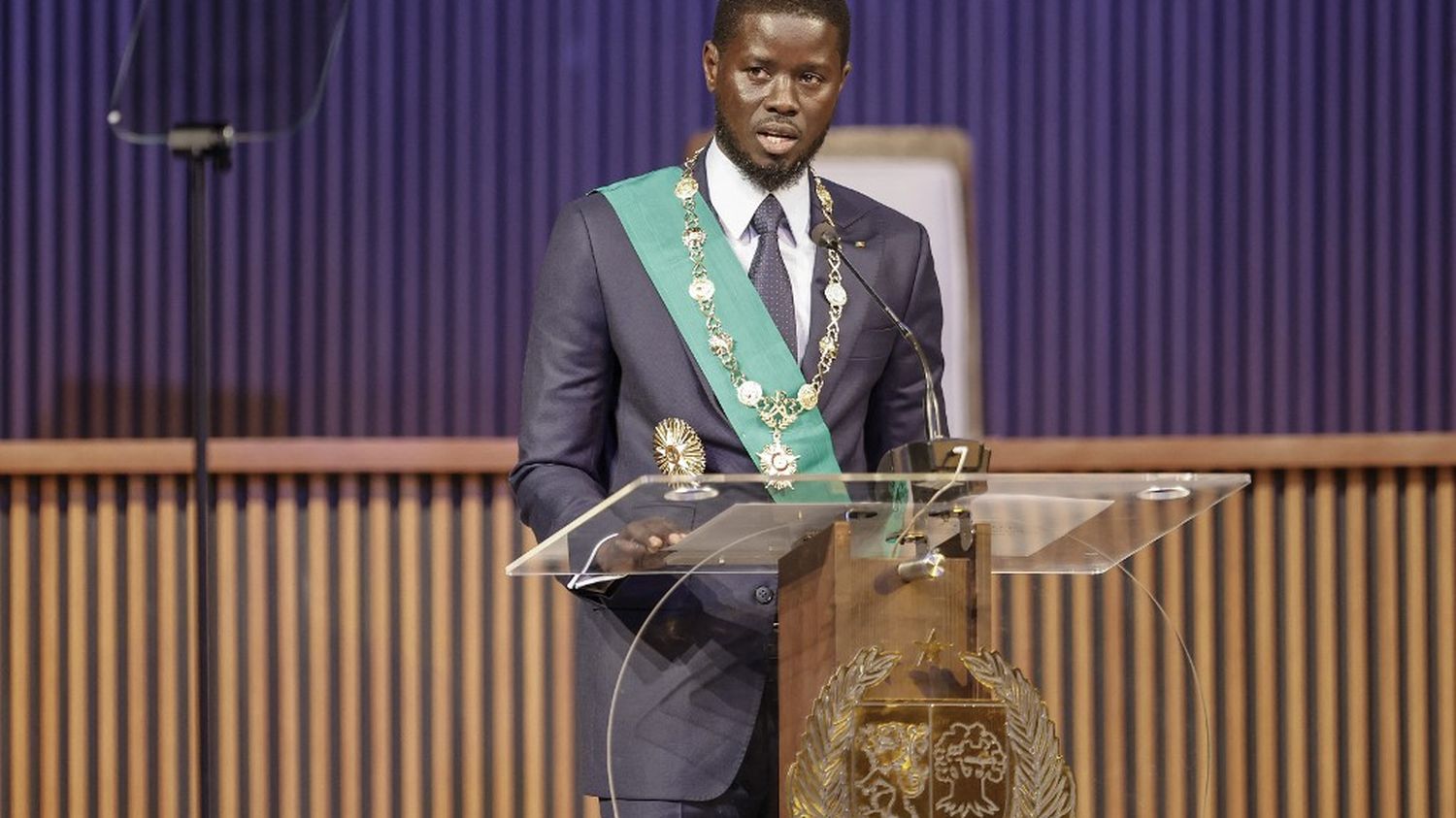 Senegal’s new president, Basirou Dimaye Faye, is sworn in