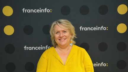 Agnès Rochefort-Turquin,&nbsp;La directrice éditoriale de Bayard Jeunesse. (RADIO FRANCE / JEAN-CHRISTOPHE BOURDILLAT)