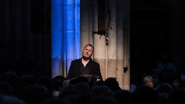 Le bandonéoniste Wiliam Sabatier au Festival de Saint-Denis. (Festival de Saint-Denis/Edouard Brane)