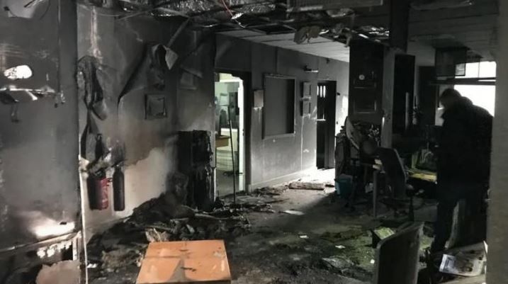 Les locaux de France Bleu Isère, victime d'un incendie volontaire. (FRANCE BLEU ISERE)