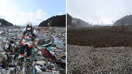 Des satellites  photographient le Japon avant et après le tsunami
 (AFP/Toshifumi Kitamura)