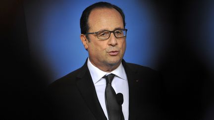 Le pr&eacute;sident Fran&ccedil;ois Hollande le 13 juillet 2015 &agrave; Bruxelles (Belgique). (JEAN-CHRISTOPHE VERHAEGEN / AFP)