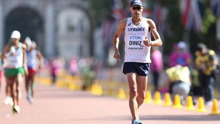 Yohann Diniz champion du monde du 50 km marche à Londres en 2017, recordman de la discipline. (DANIEL LEAL-OLIVAS / AFP)