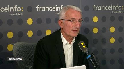 Guillaume Pepy, le président de la SNCF, invité de franceinfo le 20 octobre 2019. (FRANCEINFO / RADIOFRANCE)