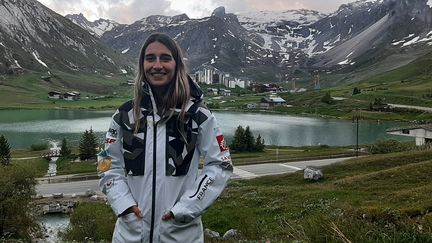 Perrine Laffont,&nbsp;championne du monde de ski de bosses. (SEBASTIEN BAER / RADIO FRANCE)