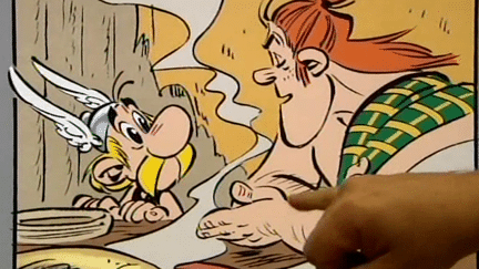 Ultime étape de colorisation du dernier album d'Uderzo "Astérix chez les pictes"
 (France3 / Culturebox)