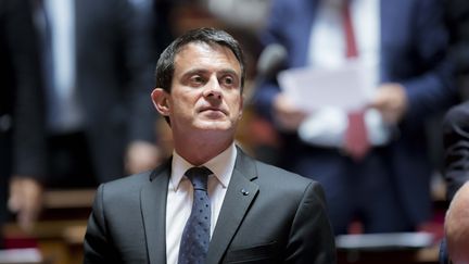 Manuel Valls lors des questions au gouvernement au Senat, le 17 mai 2016 (MAXPPP)