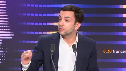 Jean-Philippe Tanguy, député Rassemblement national (RN) de la Somme, jeudi 21 décembre 2023 sur franceinfo. (FRANCEINFO / RADIO FRANCE)