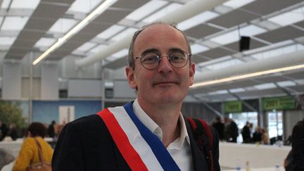 Axel de Labriolle, maire de Montauban, le 24 février 2021. (MANON KLEIN / FRANCE-BLEU OCCITANIE)