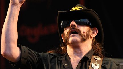 Lemmy Kilmister, leader du groupe Motörhead, le 14 juin 2010.
 (DANI POZO / AFP)