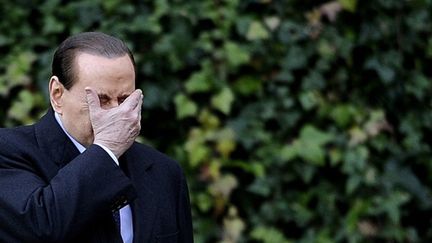 Silvio Berlusconi à la Villa Madame à Rome, le 18 janvier 2011. (AFP - Filippo MONTEFORTE)